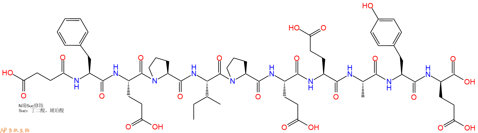 专肽生物产品Suc-F-E-P-I-P-E-Glu-A-Tyr-DGlu131831-78-2