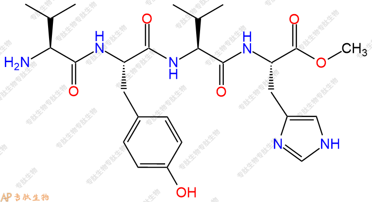 专肽生物产品四肽Val-Tyr-Val-His-甲酯化41839-89-8