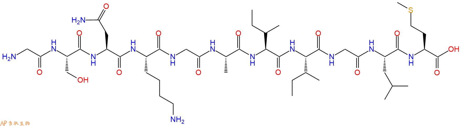 专肽生物产品淀粉肽Amyloid β- Protein (25-35)、Aβ25-35、Amyloid beta-peptide (25-35)131602-53-4