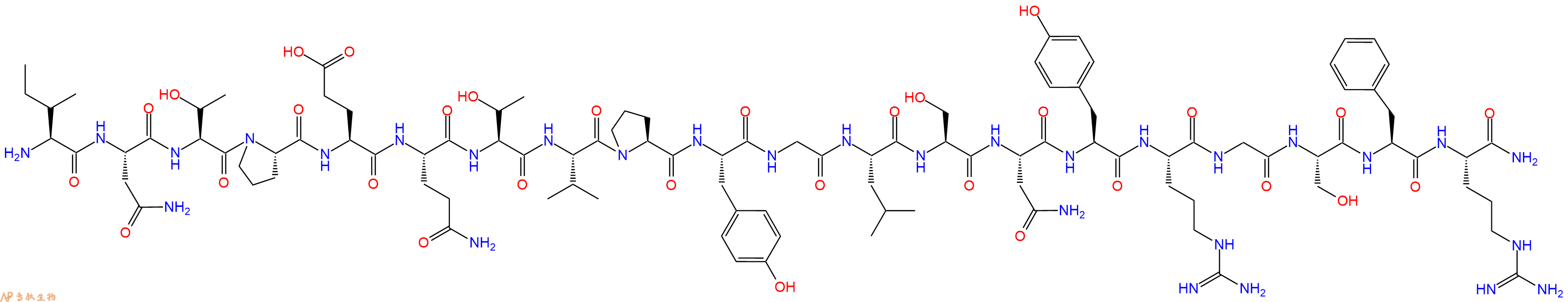 专肽生物产品BigEndothelin-3(22-41), amide, human174283-52-4