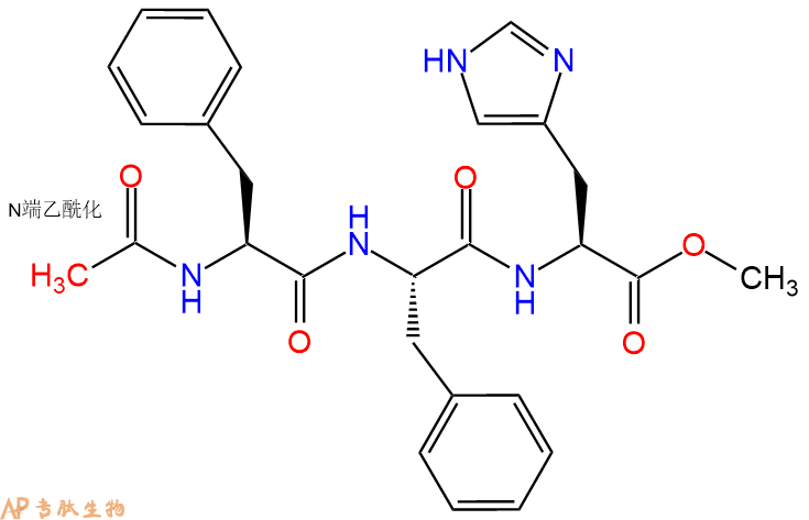 专肽生物产品三肽Ac-Phe-Phe-His--甲酯化62087-96-1