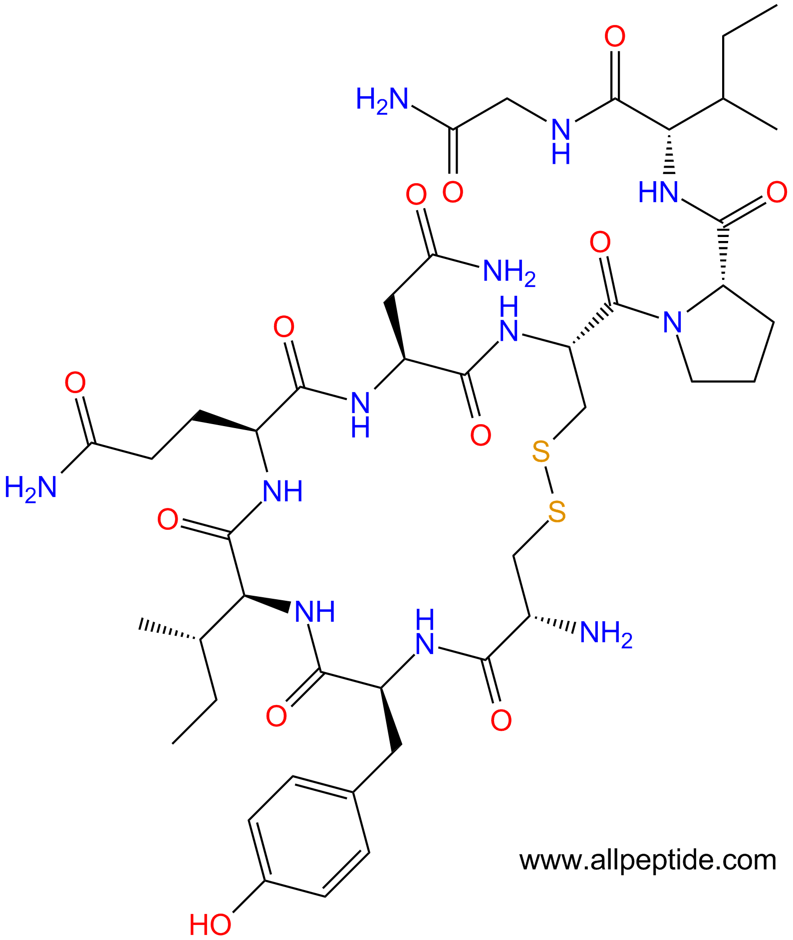 专肽生物产品催产素：[Ile8]-Oxytocin、Mesotocin362-39-0