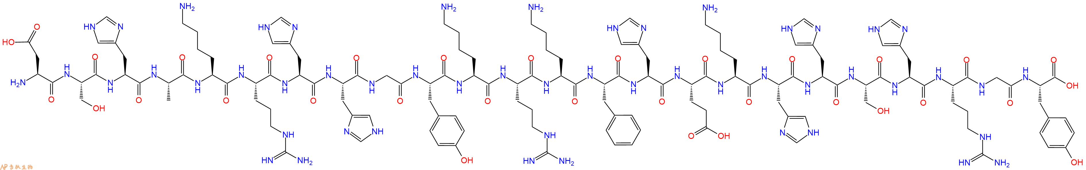 专肽生物产品基质金属蛋白酶MMP-2/MMP-9 Inhibitor、富组蛋白5、Histatin5115966-68-2/104339-66-4/646451-08-3