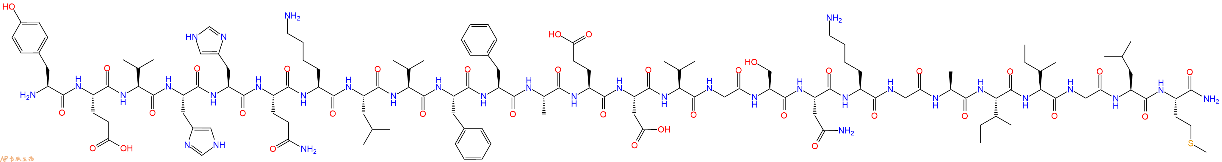 专肽生物产品淀粉肽β-Amyloid(10-35), amide181427-66-7