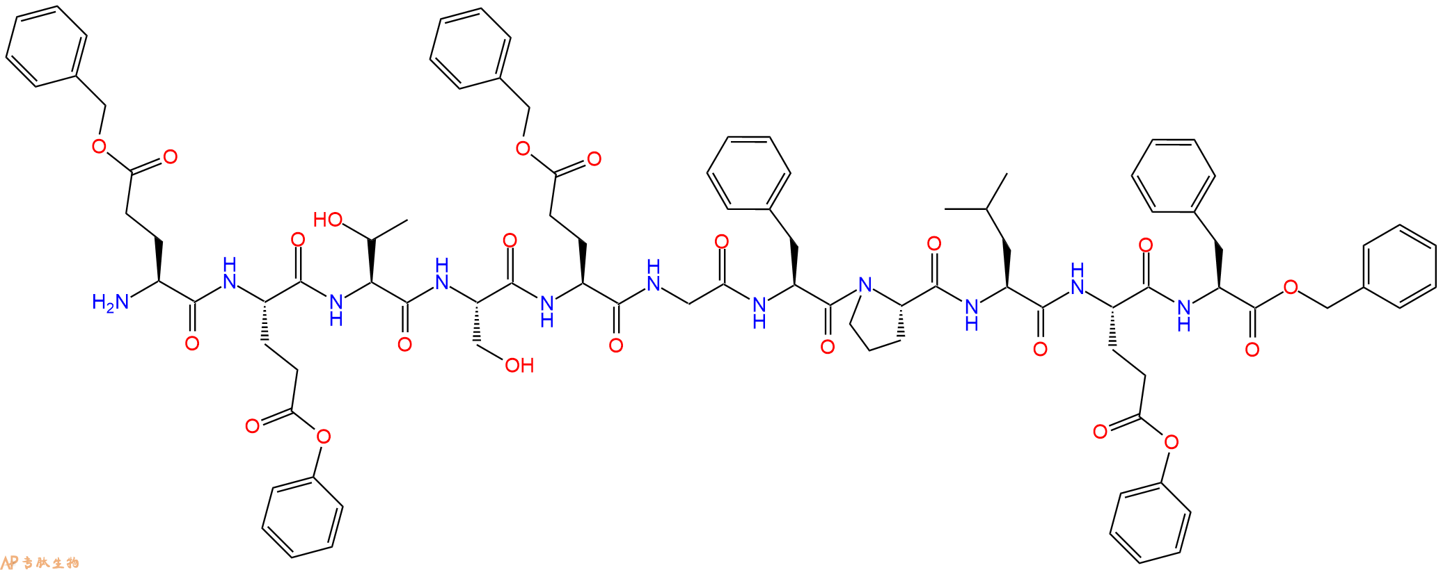 专肽生物产品Glu(OBzl)-Glu(OBzl)-T-S-Glu(OBzl)-G-F-P-L-Glu(OBzl78452-25-2
