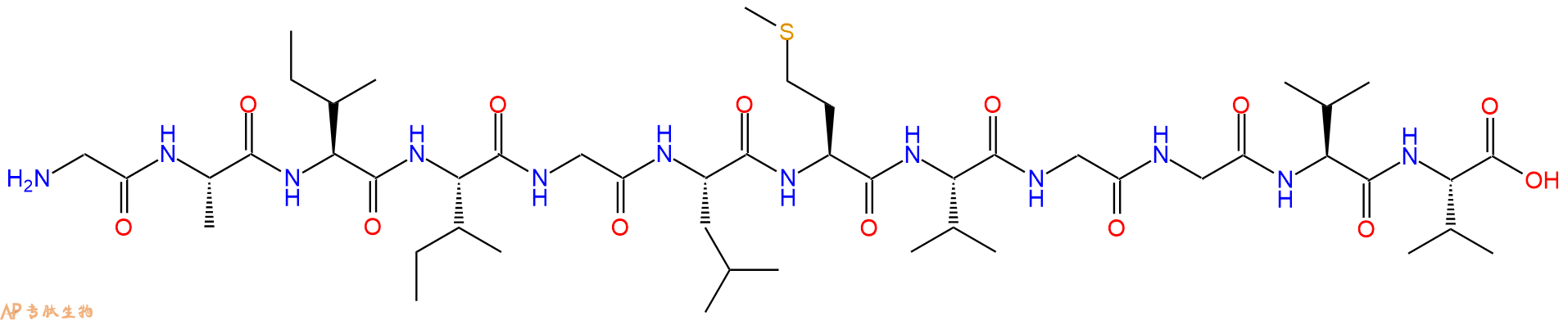 专肽生物产品淀粉肽Amyloid β-Protein (29-40)、Aβ29-40184865-04-1