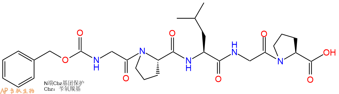 专肽生物产品脯氨酰内肽酶（PEP）底物：Z-Gly-Pro-Leu-Gly-Pro2646-61-9
