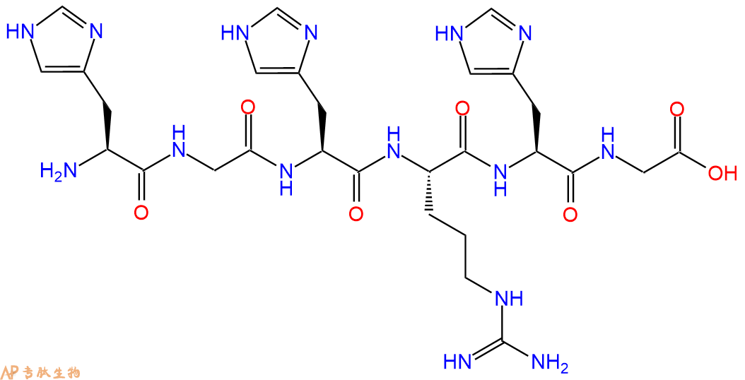 专肽生物产品六肽His-Gly-His-Arg-His-Gly1031375-94-6