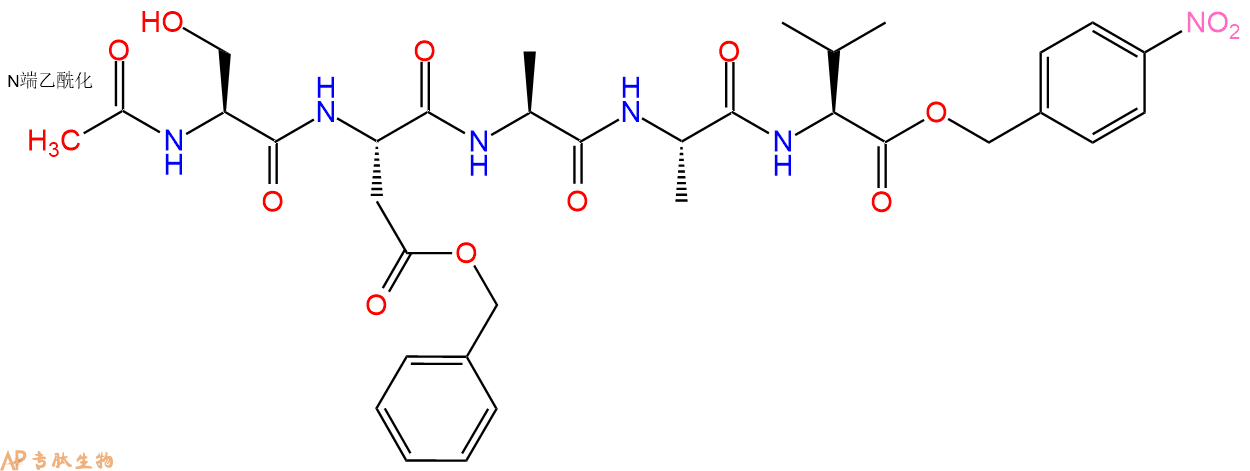 专肽生物产品五肽Ac-Ser-Asp(OBzl)-Ala-Ala-Val-pNB77313-52-1