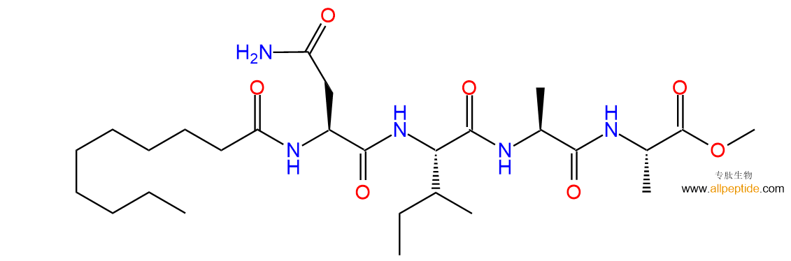 专肽生物产品四肽Dec-Asn-Ile-Ala-Ala-甲酯化26192-01-8