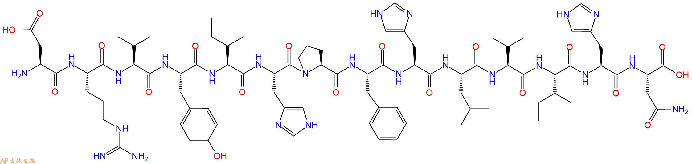 专肽生物产品血管紧缩素Angiotensinogen(1-14), human104180-23-6