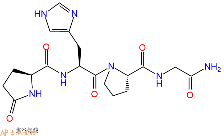 专肽生物产品促甲状腺激素释放激素片段Glp-His-Pro-Gly-NH2