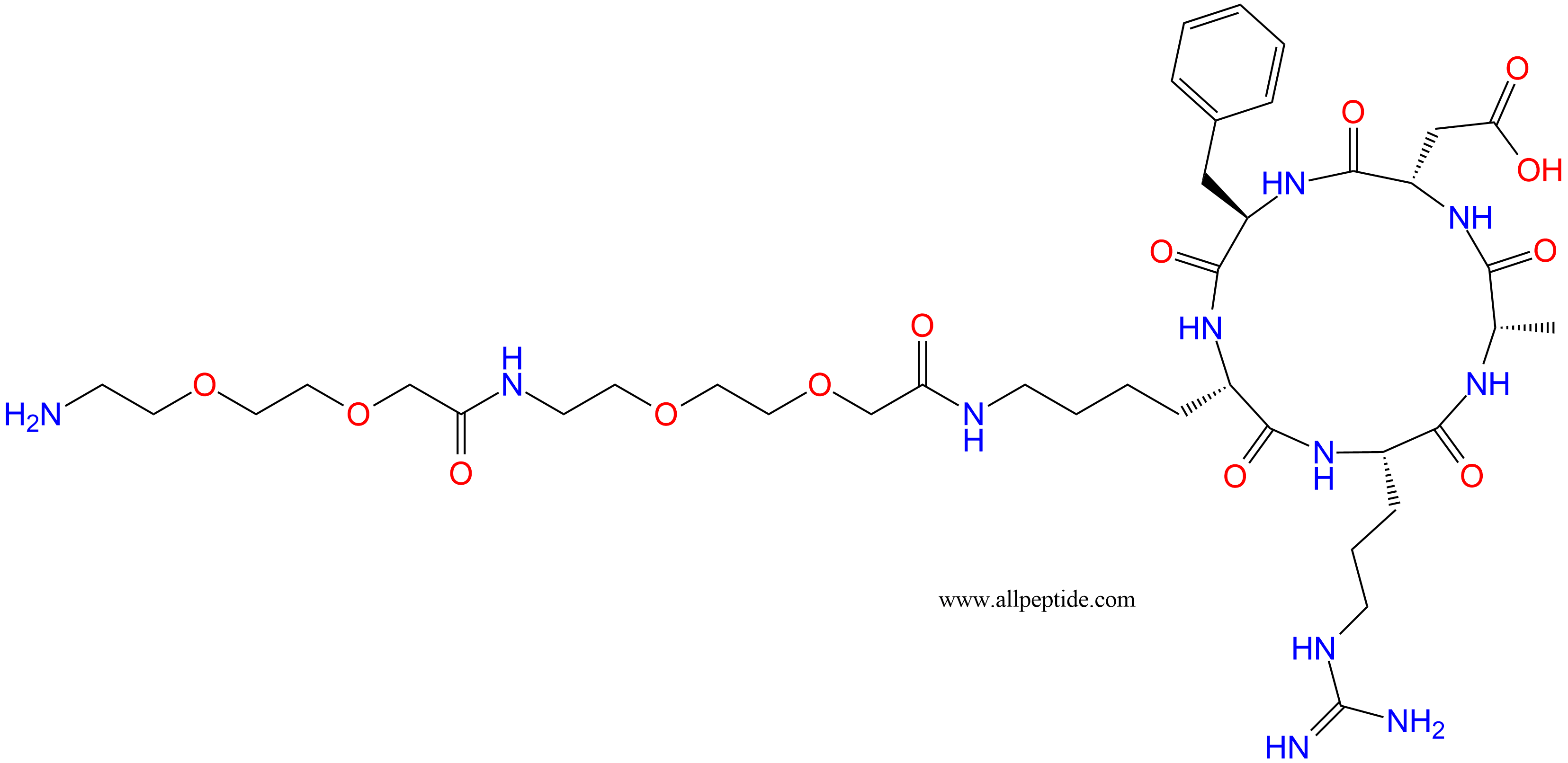 专肽生物产品c[RADfK(PEG-PEG)]