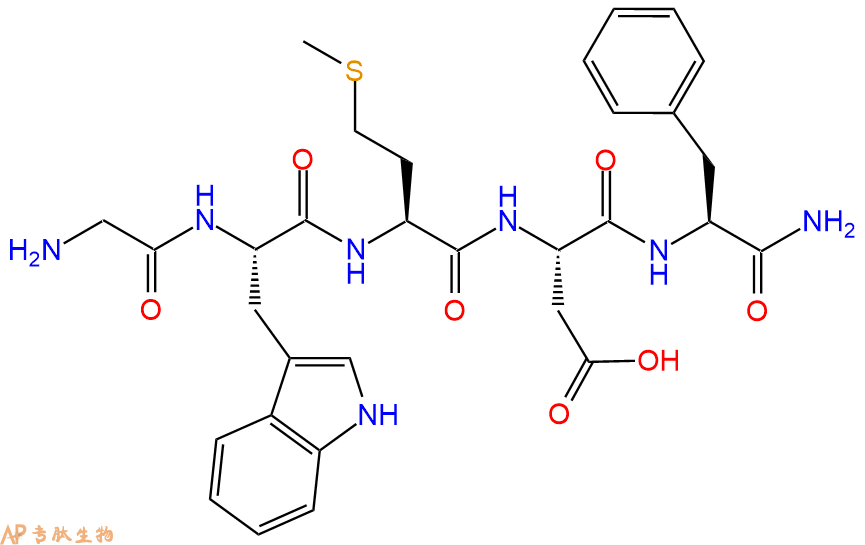 专肽生物产品胆囊收缩素五肽：cholecystokinin pentapeptide18917-24-3