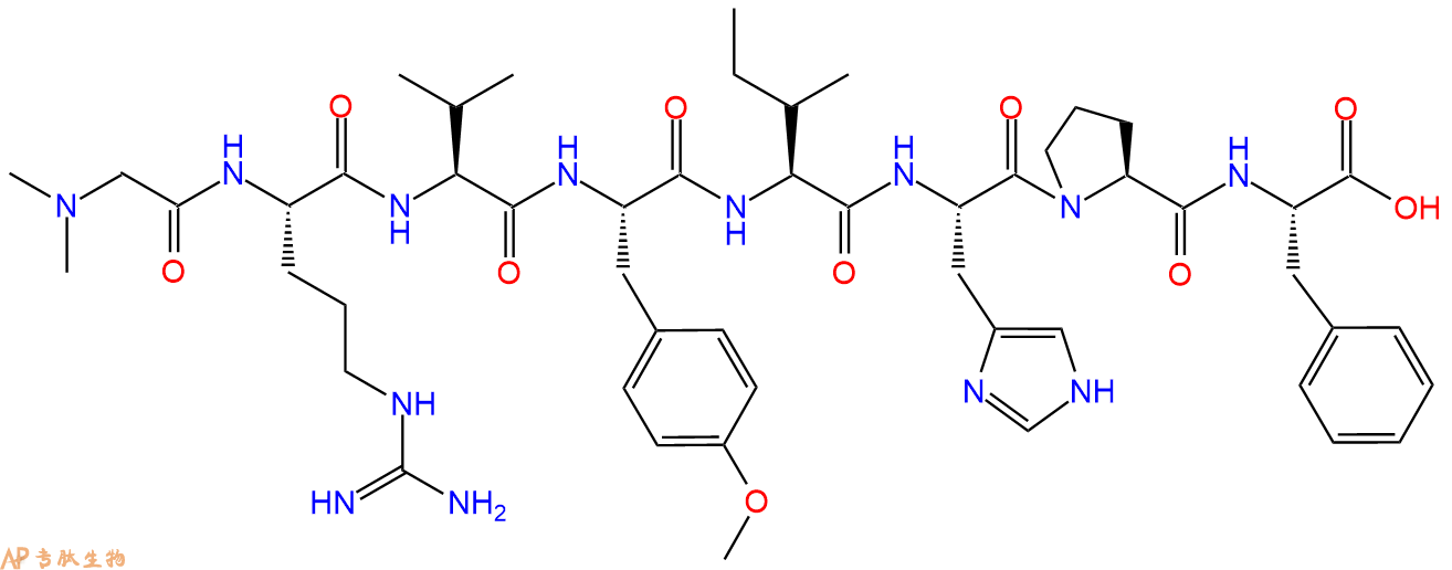 专肽生物产品血管紧张素(Sar1, Tyr(NMe)4)-AngiotensinI I88874-29-7