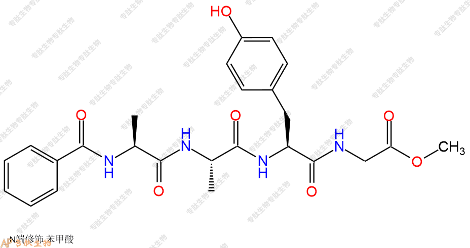 专肽生物产品Bzl-Ala-Ala-Tyr-Gly-甲酯化22215-72-1