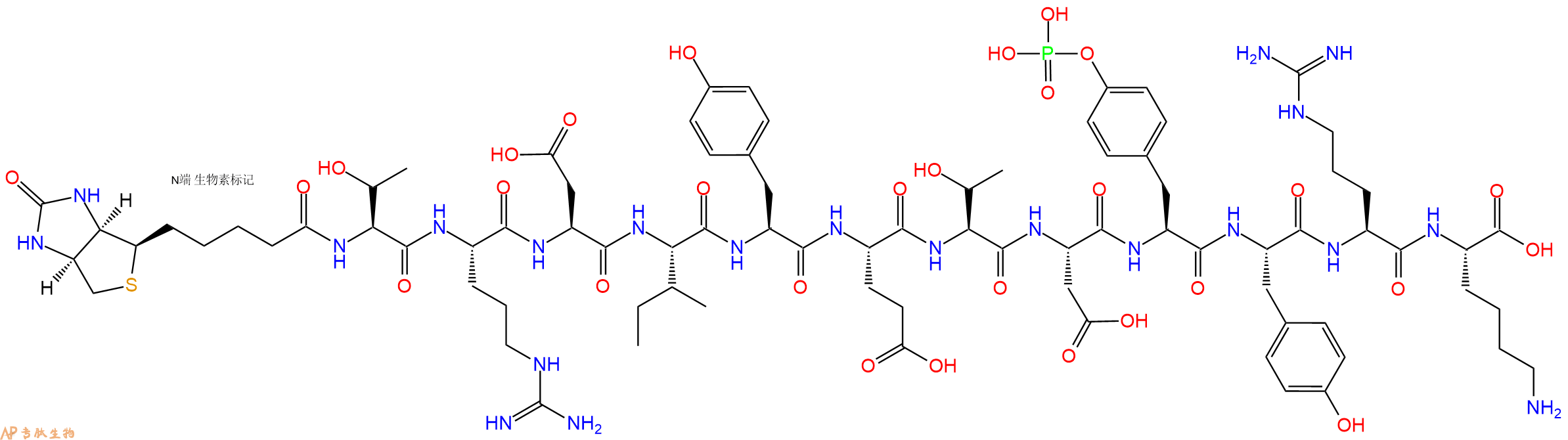 专肽生物产品[pTyr1150]-InsulinReceptor(1142-1153), Biotinylate