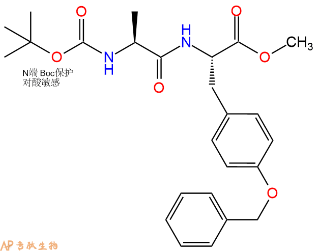 专肽生物产品二肽Boc-Ala-Tyr(Bzl)-甲酯化104706-48-1