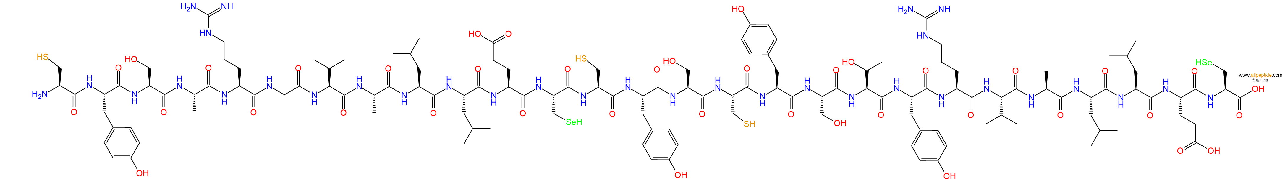 专肽生物产品Cys Arg Val Leu Cys Cys Tyr Val Leu310412-05-6