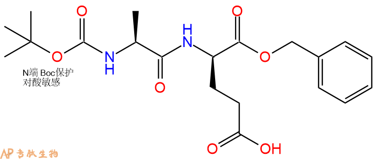 专肽生物产品二肽Boc-Ala-DGlu-苄酯化50515-48-5