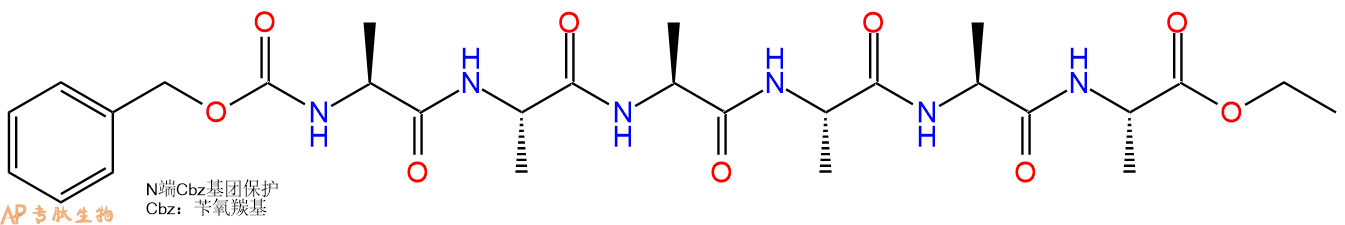 专肽生物产品六肽Cbz-(Ala)6-乙酯化107867-95-8
