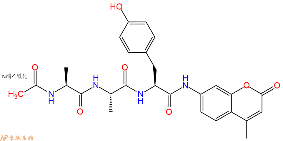 专肽生物产品标记肽Ac-Ala-Ala-Tyr-7-氨基-4-甲基香豆素99590-93-9