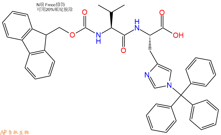 专肽生物产品二肽Fmoc-Val-His(Trt)1021168-51-3