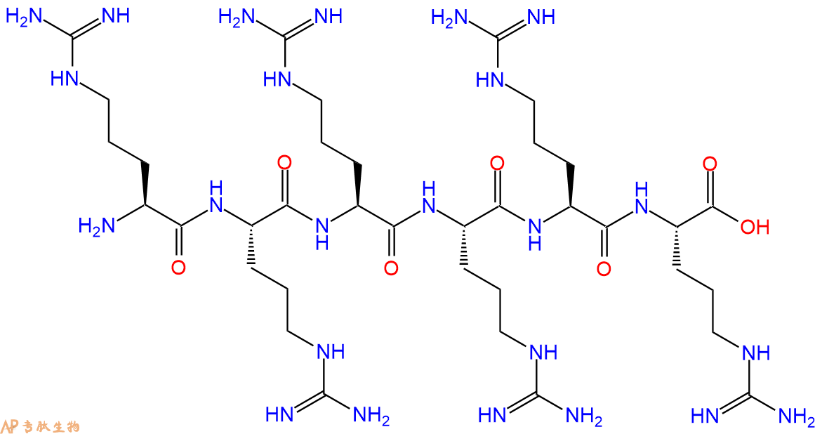 专肽生物产品细胞穿膜肽六聚精氨酸、Hexaarginine、Arg6、R6、(Arg)696337-25-6