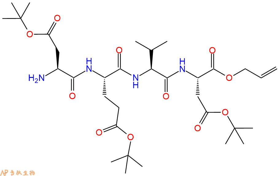 专肽生物产品四肽Asp(OtBu)-Glu(OtBu)-Val-Asp(OtBu)-OAll1364369-30-1