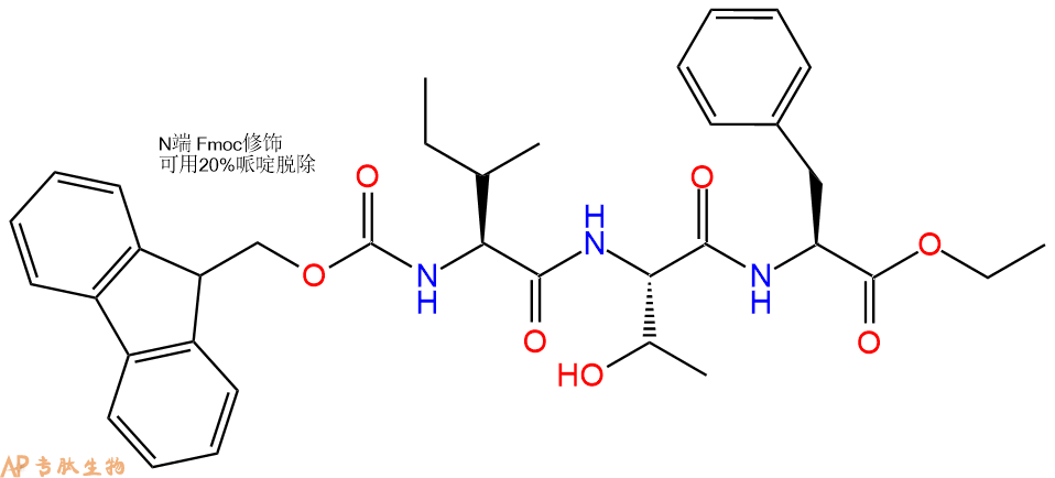 专肽生物产品三肽Fmoc-Ile-Thr-Phe-乙酯化1220106-86-4