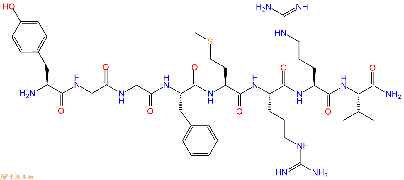 专肽生物产品肾上腺素YGGFMRRV、Adrenorphin88377-68-8/103607-12-1