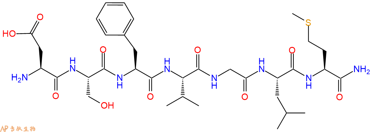 专肽生物产品神经激肽 A (4-10)、Neurokinin A(4-10)97559-35-8