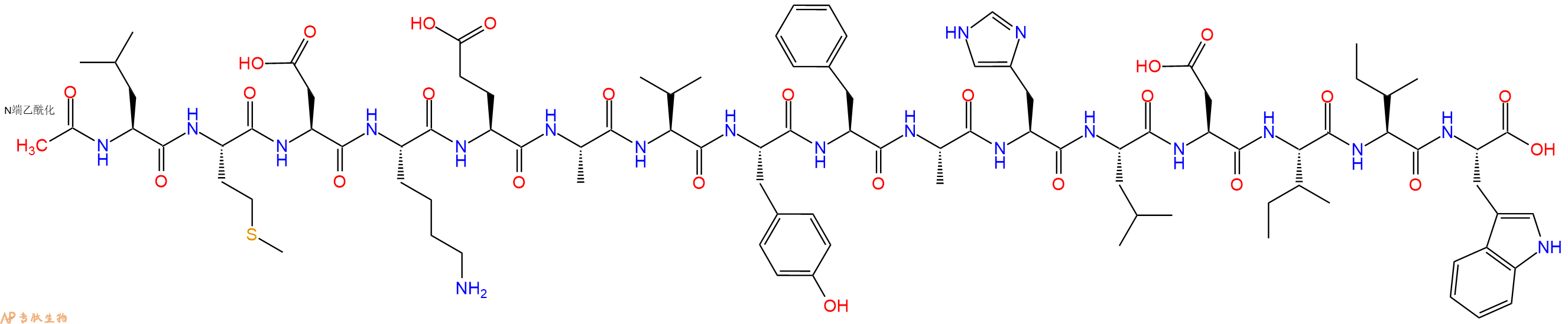 专肽生物产品Acetyl-(Ala¹¹·¹⁵)-Endothelin-1 (6-21)143113-45-5