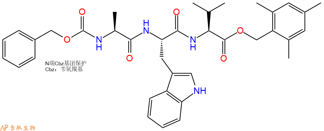 专肽生物产品三肽Cbz-Ala-Trp-Val-OTmb77719-61-0