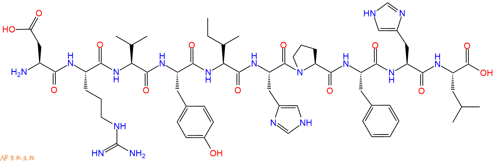 专肽生物产品血管紧张素 1 (人)、Angiotensin 1 Human484-42-4