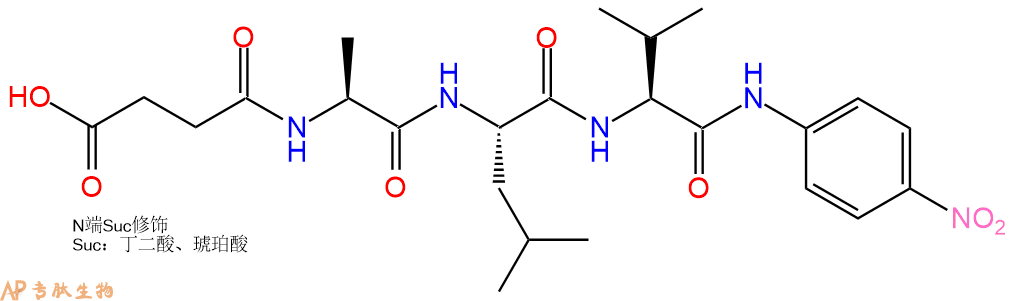 专肽生物产品三肽Suc-Ala-Leu-Val-对硝基苯胺82155-63-3