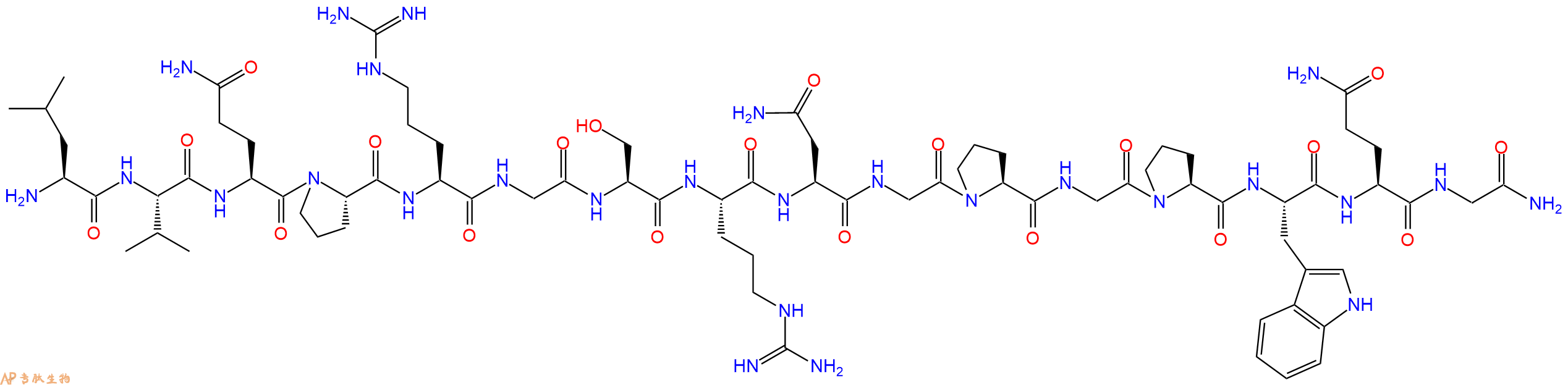 专肽生物产品爱帕琳肽(阿佩林肽)Apelin-36 (1-16) amide (human)1241836-78-1