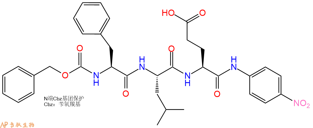 专肽生物产品标记肽Z-FLE-对硝基苯胺104634-10-8