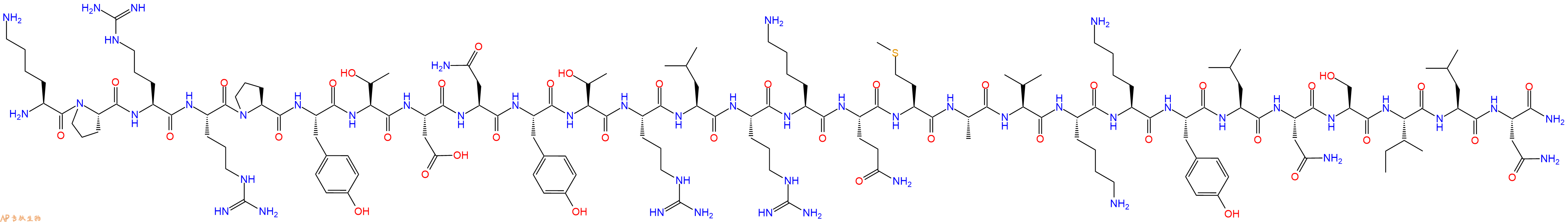 专肽生物产品血管活性肠肽[Lys1, Pro2, 5, Arg3, 4, Tyr6]VIP, human, porcine125093-93-8