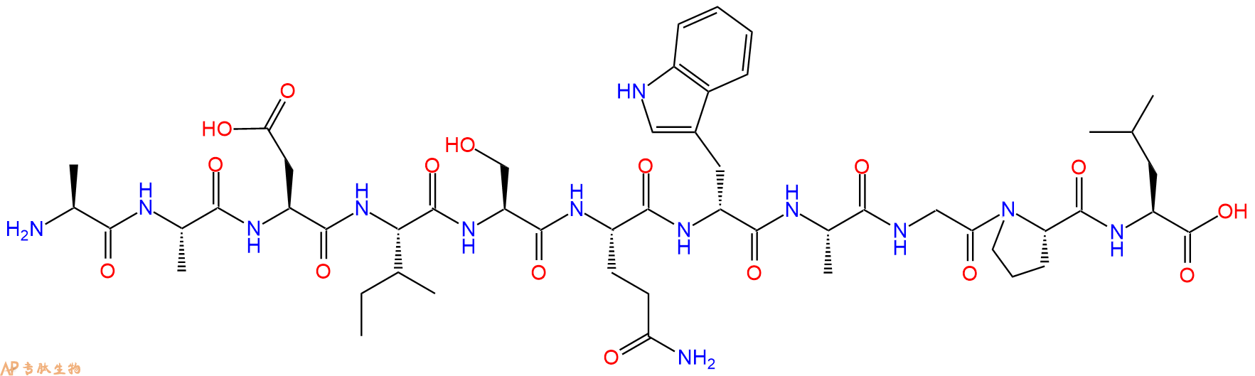 专肽生物产品十一肽AADISQ-DTrp-AGPL143169-08-8