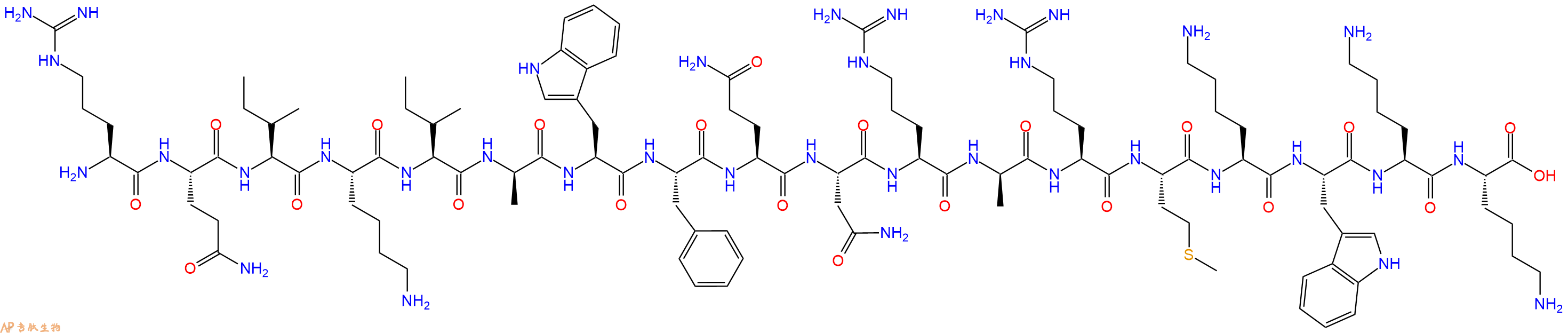 专肽生物产品黑腹果蝇触足肽Antennapedia Peptide DAla*2