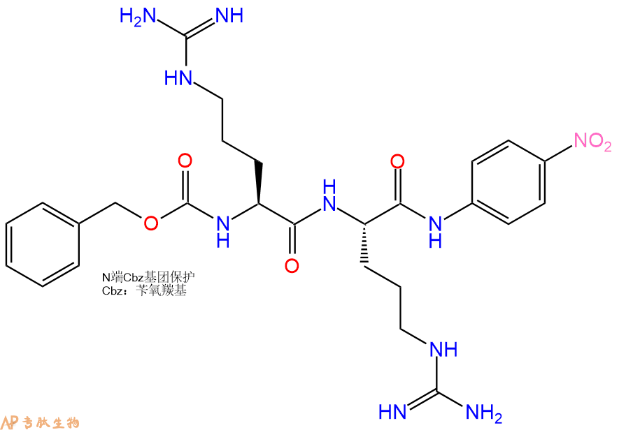 专肽生物产品Z-精氨酸-精氨酸-对硝基苯胺二盐酸盐、Z-Arg-Arg-pNA201807-90-1