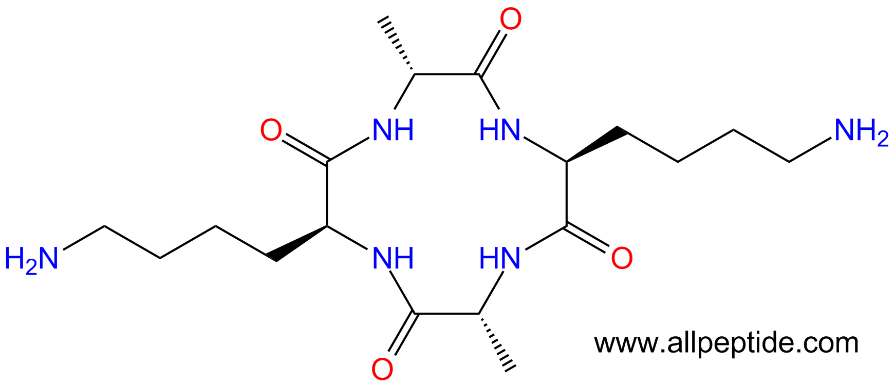 专肽生物产品环四肽cyclo{(DAla-Lys)2}1252848-02-4