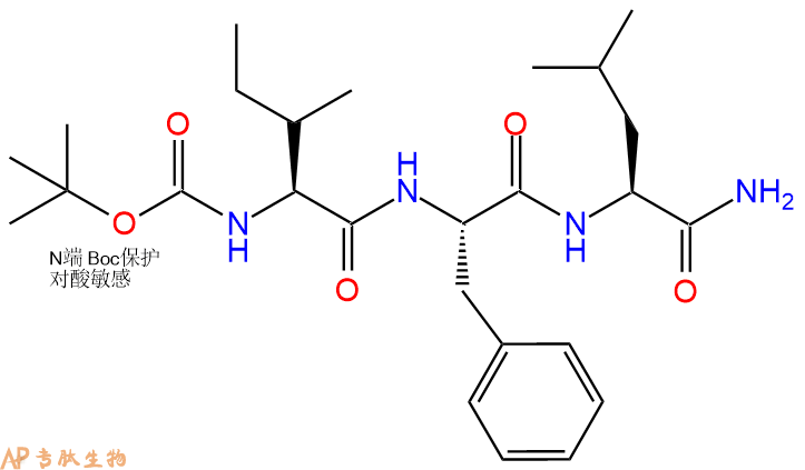 专肽生物产品三肽Boc-Ile-Phe-Leu-NH275286-48-5