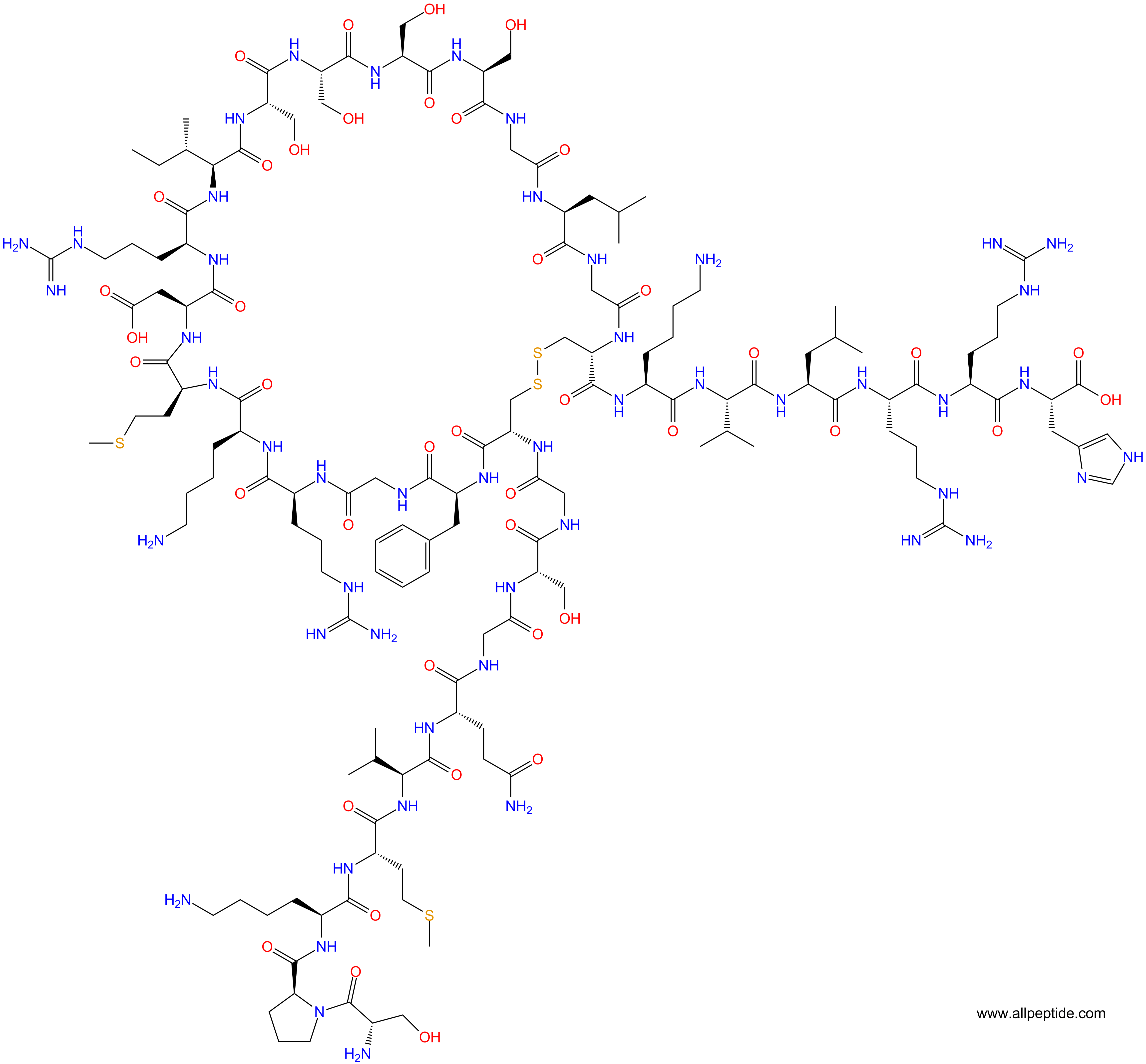 专肽生物产品醋酸人脑利钠肽/醋酸奈西立肽124584-08-3/114471-18-0/1684439-46-0