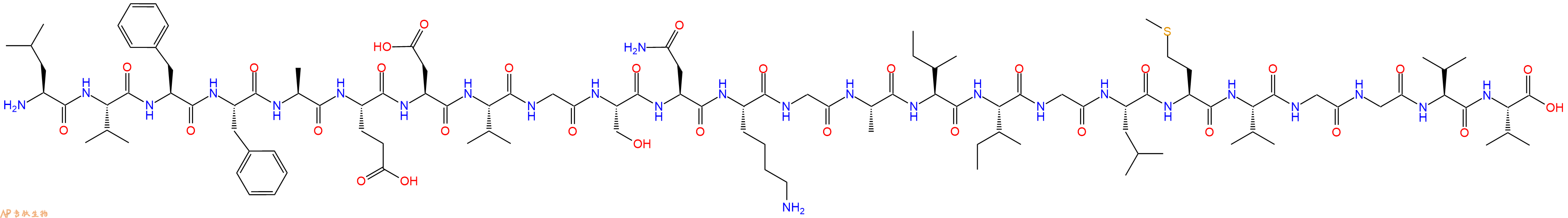 专肽生物产品淀粉肽β-Amyloid(17-40)、Aβ17-40156790-69-1