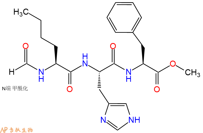 专肽生物产品三肽For-Nle-His-Phe--甲酯化133388-98-4