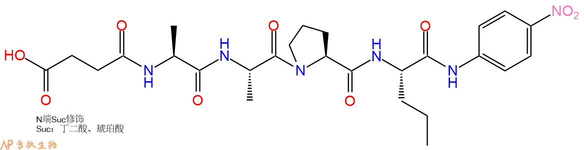 专肽生物产品标记肽Suc-Ala-Ala-Pro-Nva-对硝基苯胺72682-71-4
