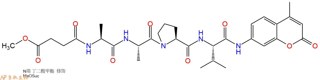 专肽生物产品白细胞弹性蛋白酶（中性粒细胞弹性蛋白酶）底物、Neutrophil elastase substra72252-90-5