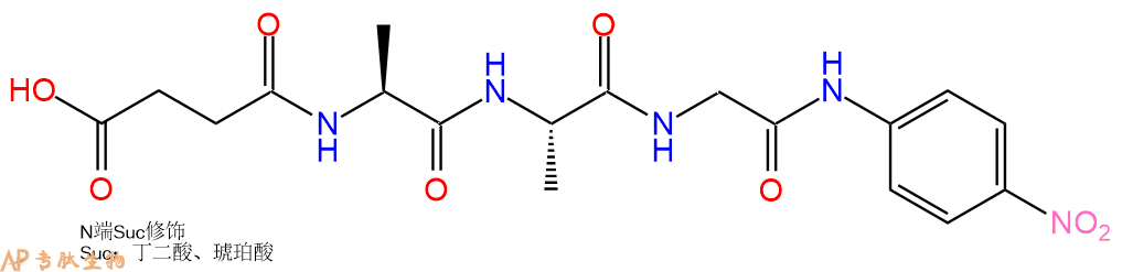 专肽生物产品三肽Suc-Ala-Ala-Gly-对硝基苯胺61043-44-5